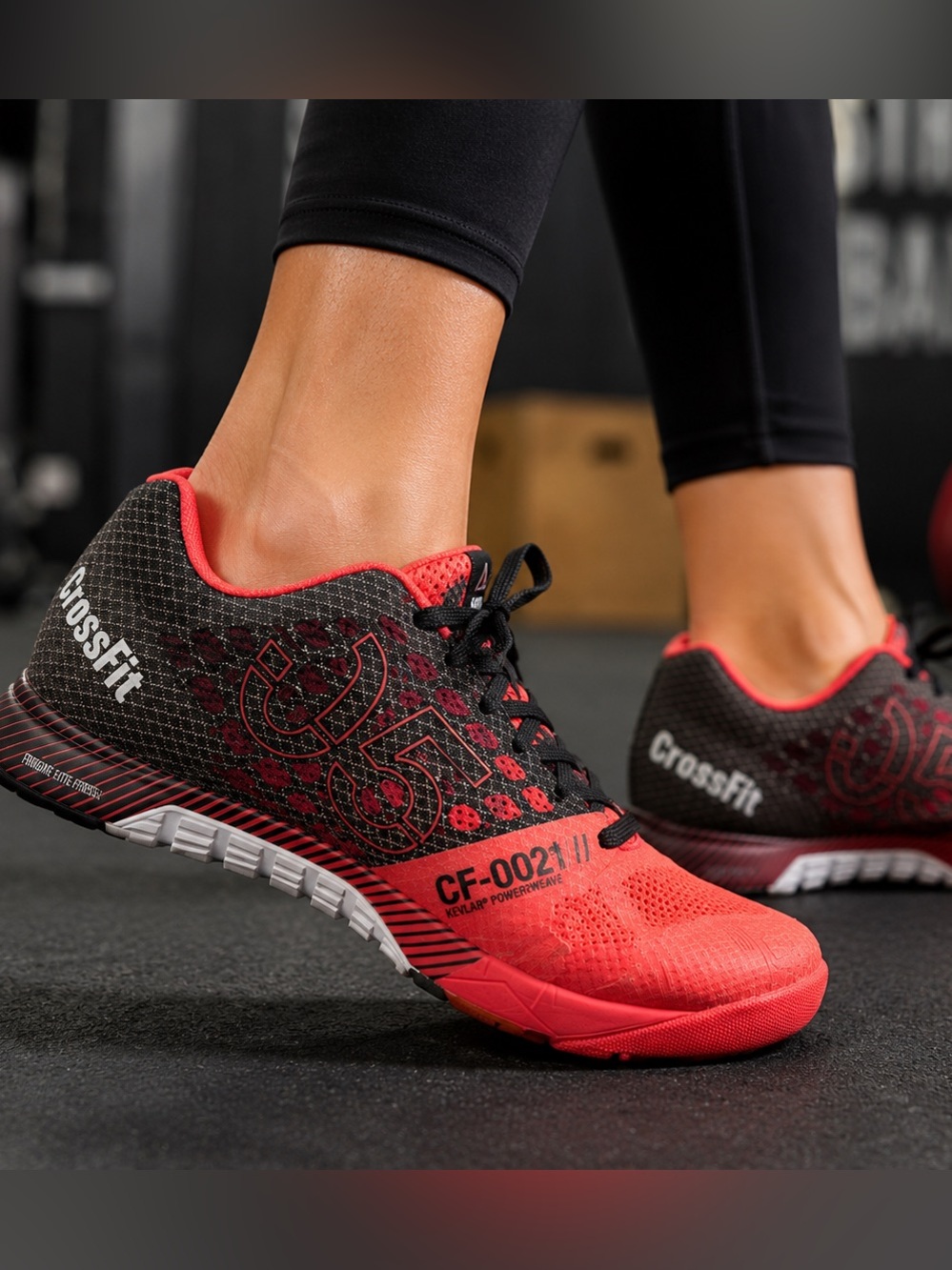 Reebok Women's Red and Black CrossFit Training Shoes